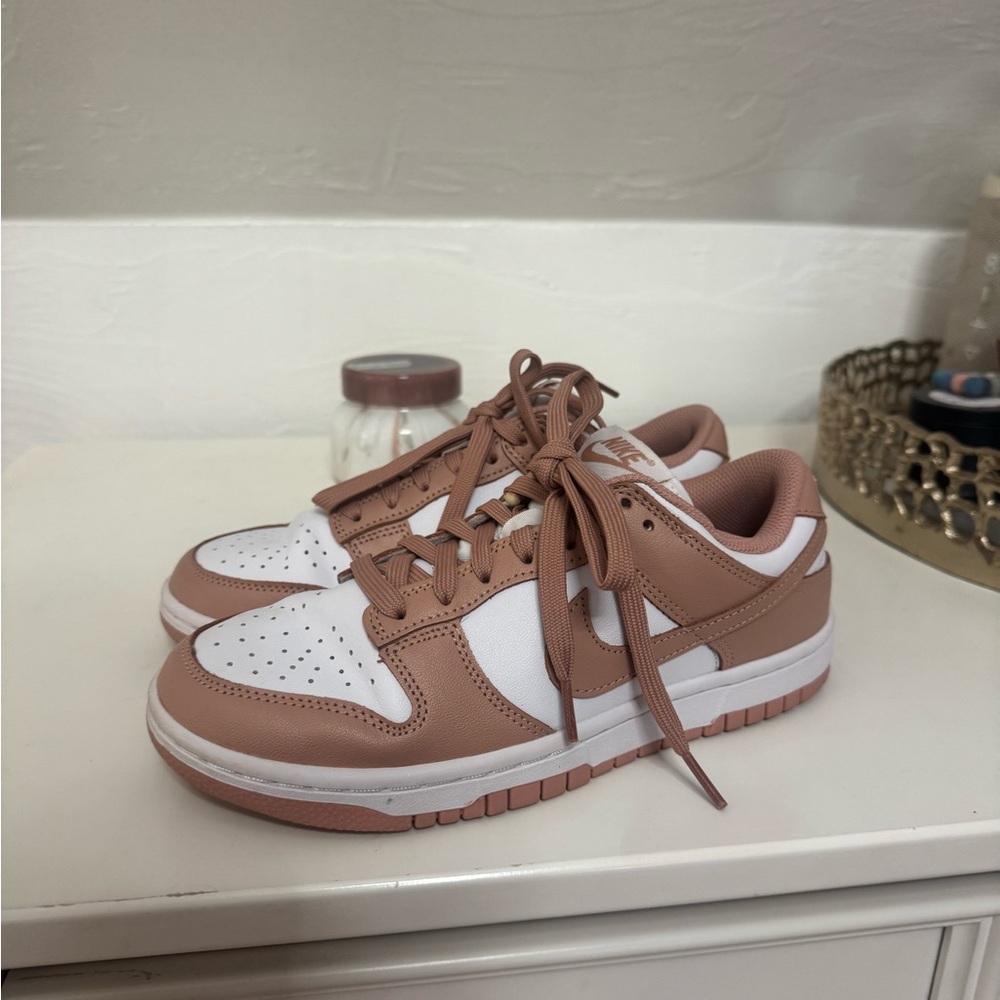 Nike Women's Athletic Shoes in White and Tan